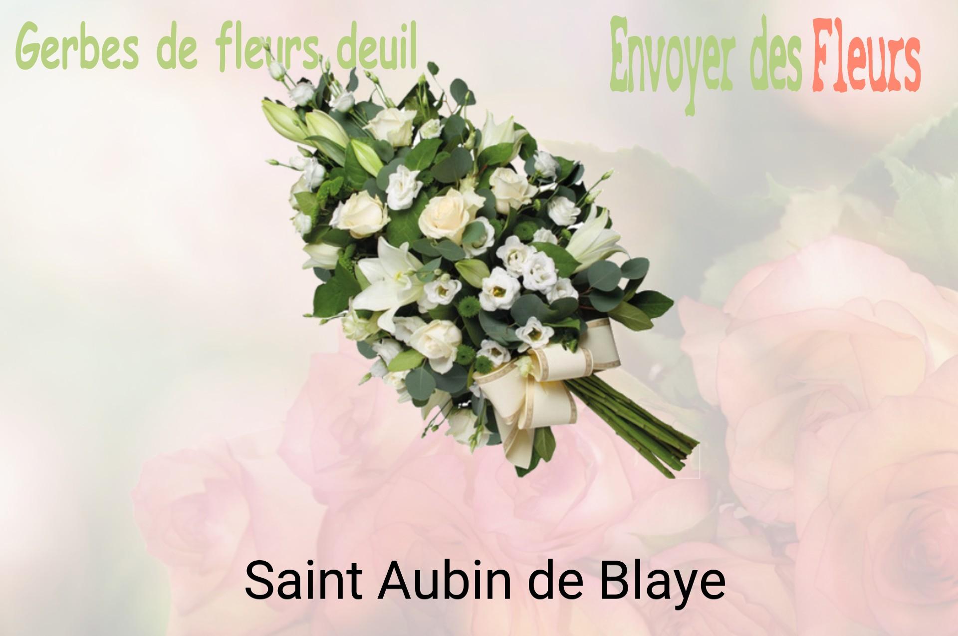 Gerbe de fleurs de deuil livrée à Saint-Aubin-de-Blaye